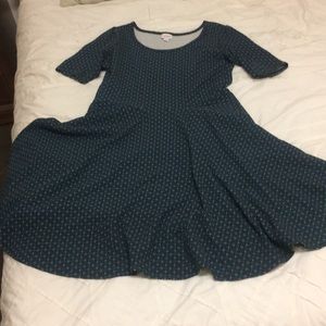 LulaRoe fit and flare dress